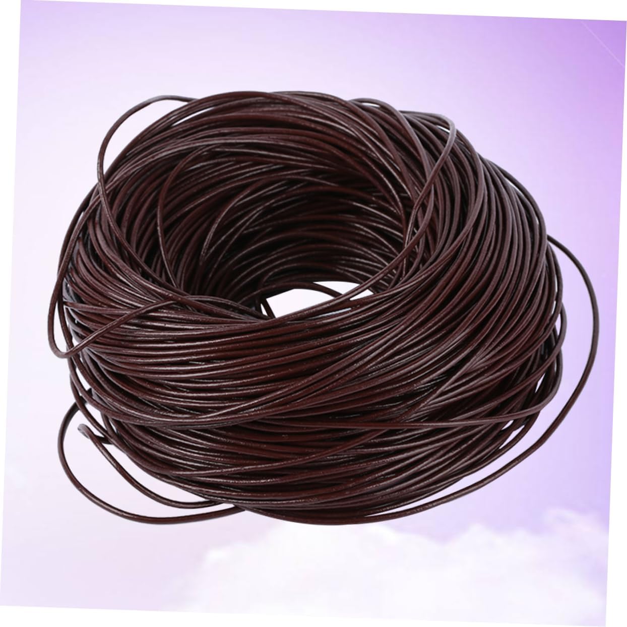 Gadpiparty Genuine Leather Cords Round Bracelet Necklace Cord Jewelry Making Supplies