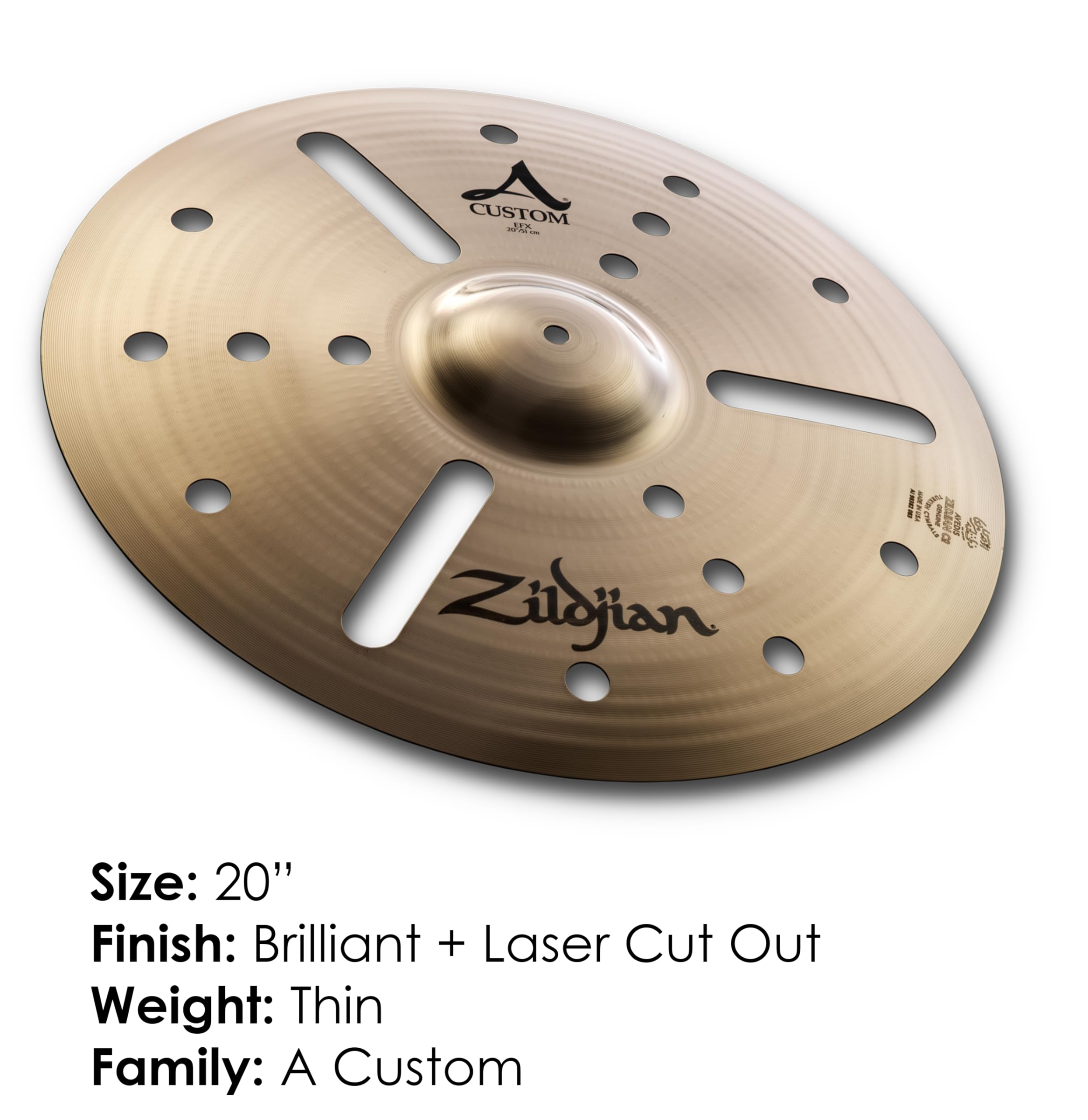Amazon.com: Zildjian A Custom EFX Crash - 20 Inches : Everything Else