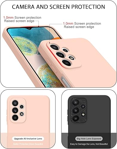 Miniatura 9 de AK Funda protectora para Samsung Galaxy A23 4G 5G, elegante funda protectora de cuerpo completo de silicona líquida delgada para Samsung Galaxy A23