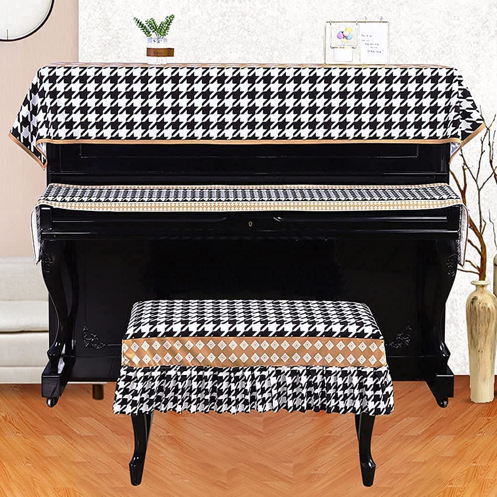 Amazon.co.jp: ピアノ防塵カバーセット 高級ピアノカバー ピアノカバー  