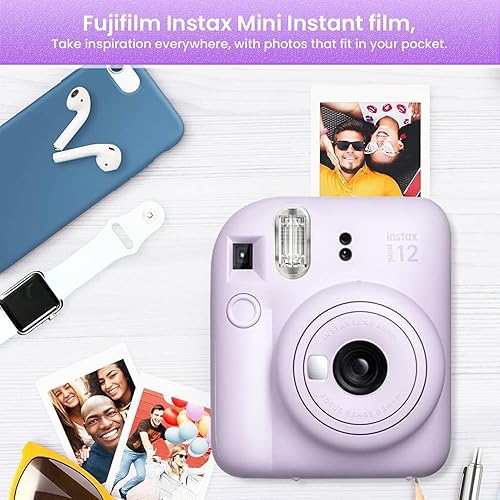 Miniatura 7 de Fujifilm Mini cámara instantánea + paquete de accesorios y funda personalizada compatible + Fuji Instant (20 fotos) de diseñador mini álbum de fotos