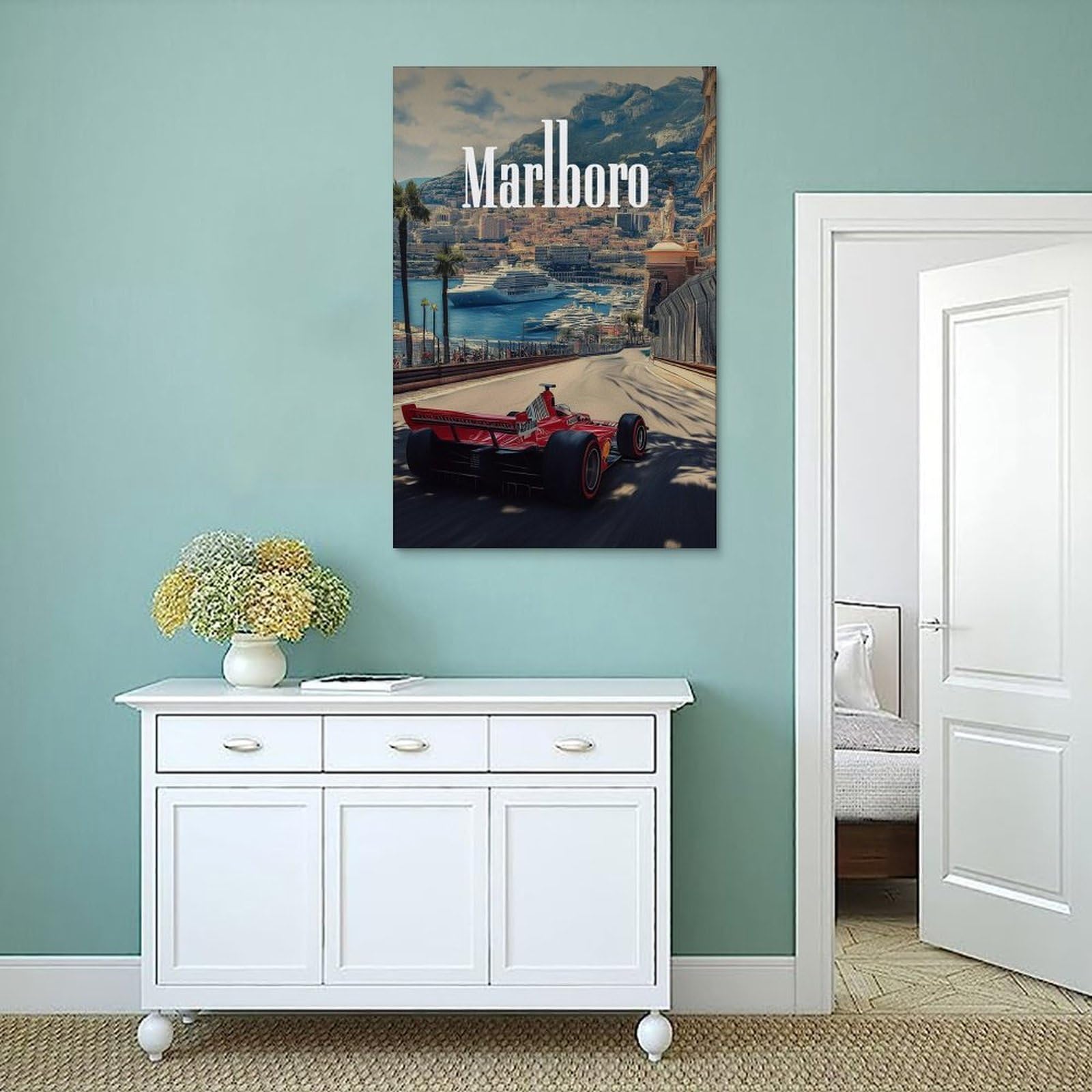 Miyan Vintage F1 Monaco Marlboro Poster Posters for Room Aesthetic