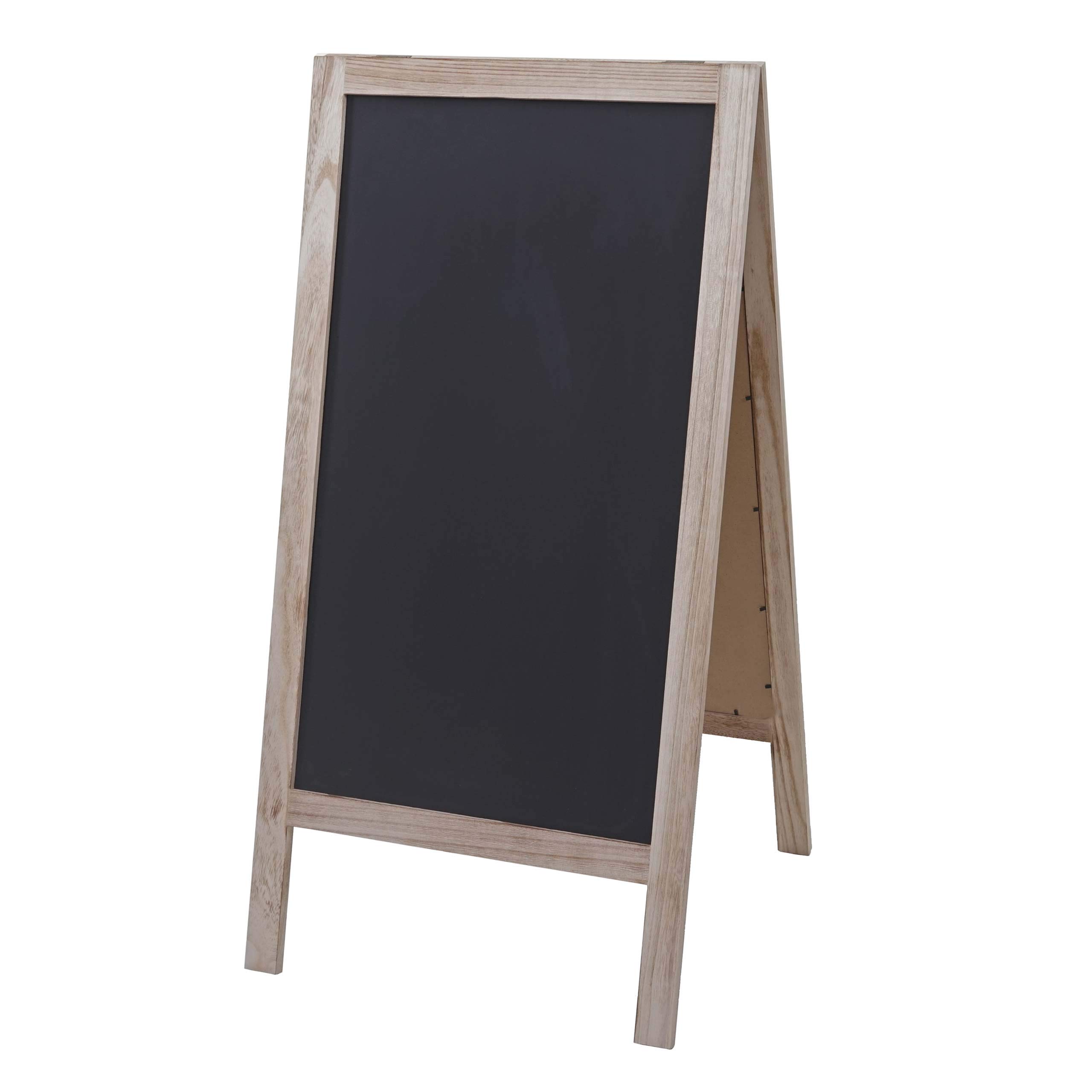 Mendler XL HWC-C17 - Pizarra publicitaria, 2 superficies de escritura plegables, 100 x 50 cm