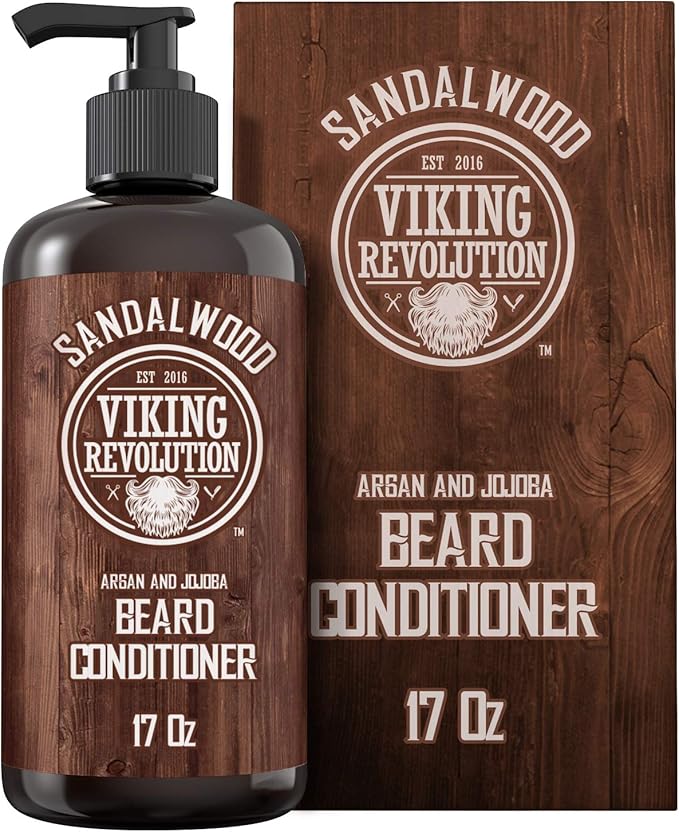 Viking Revolution Beard Conditioner (17 Oz) with Argan & Jojoba Oils