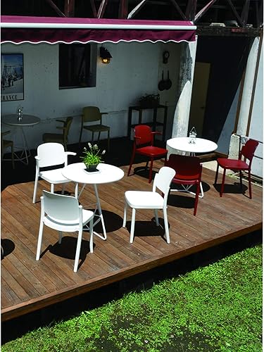 Miniatura 5 de コレクションリビング COLOS Piazza 1 Stacking Chair, Set of 2, Width 18.7 x Depth 20.1 x Height 31.1 inches (47.5 x 51 x 79 cm), Black, Made in Italy, Finished