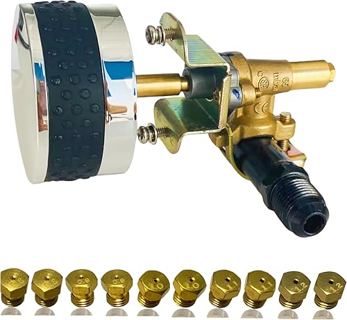 Miniatura 10 de MCAMPAS Kits de conversión de parrilla de gas naturalpropano, válvula reguladora de presión de intercambio de gas natural y gas propano con boquilla