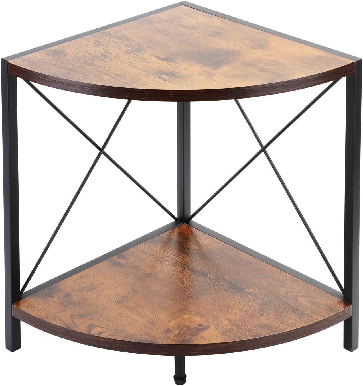 Safona 2 Tier Wood Spice Rack, Kitchen Corner Shelf, Countertop Storage