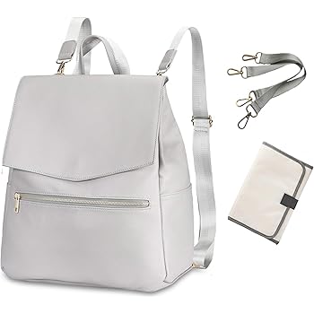 grey nappy bag