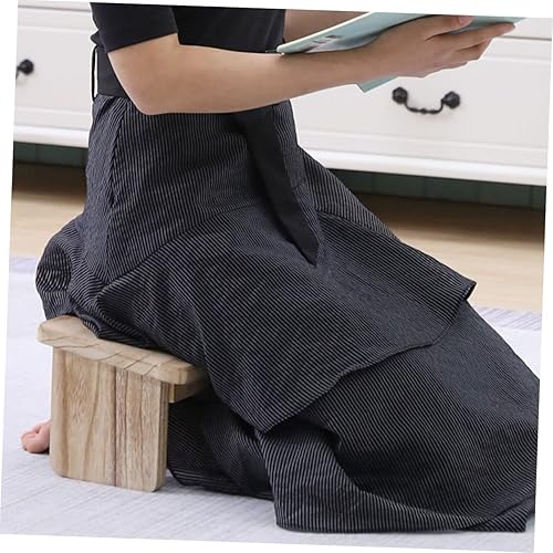 Miniatura 8 de Banco de meditación Taburete de yoga Taburete de madera para meditación Decoración Zen portátil