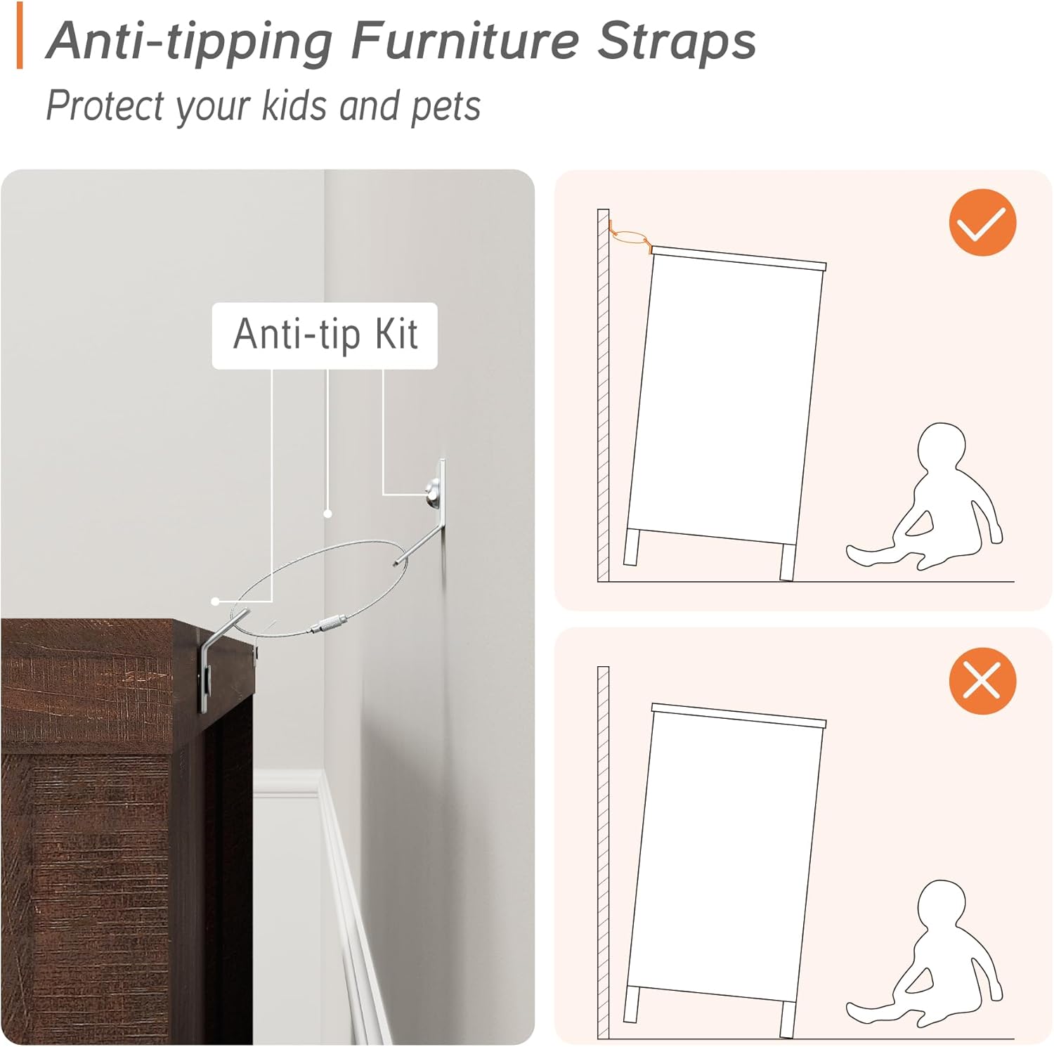 WAMPAT 9 Drawers Dresser, 52.4-inch Wide Wooden Chest of Drawers for Bedroom,Farmhouse Dresser TV Stand for 60 inch TVs in Living Room,Bedroom,Hallway,Dark Brown