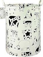 Vista 3 de FANKANG Cesta de almacenamiento, cesta de lona plegable con revestimiento de polietileno impermeable, cestas de almacenamiento grandes para niños