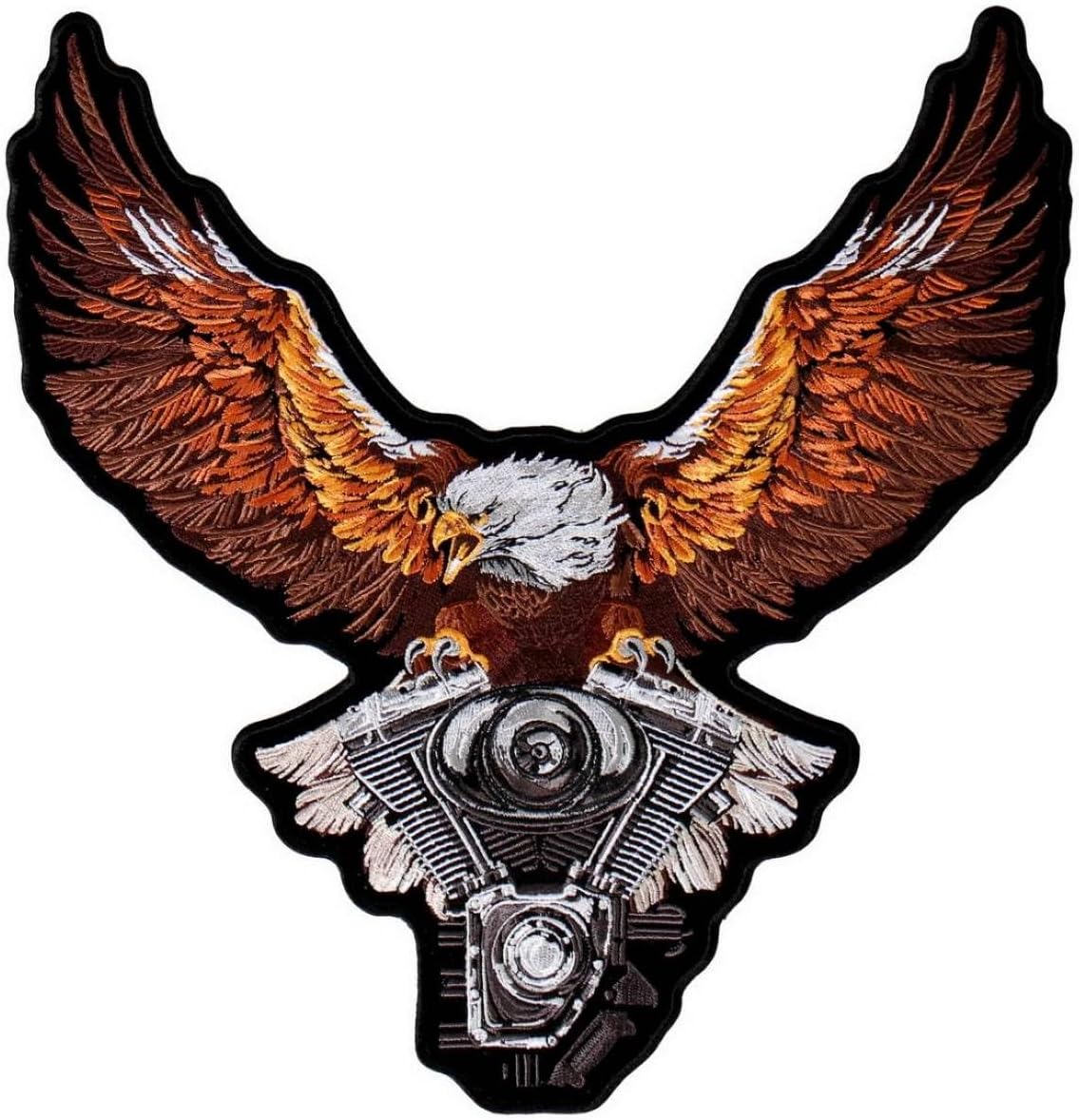 Hot Leathers Storm Clouds Eagle Patch