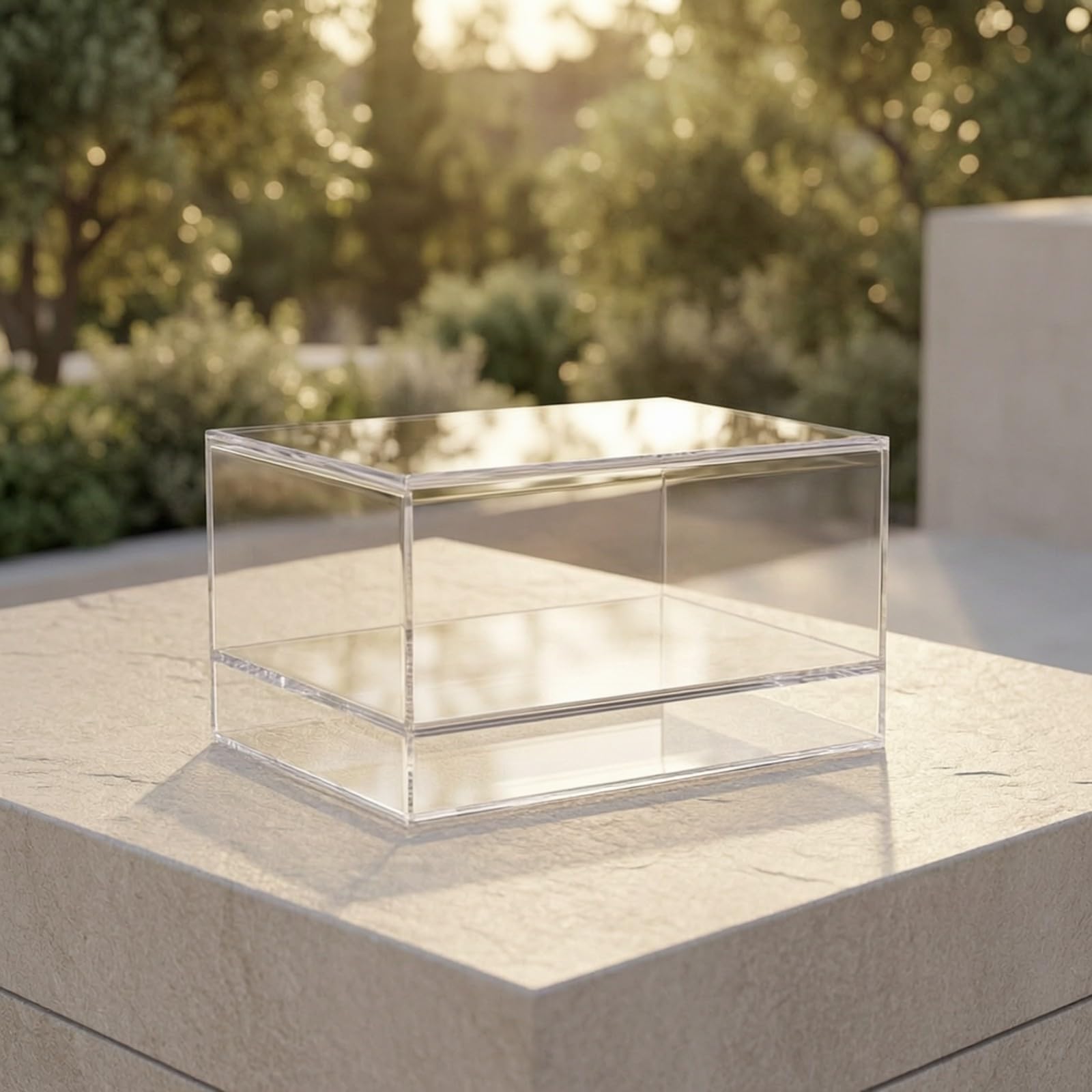 predolo Caja Almacenamiento Fichas con Tapa Extraíble Rectangular Caja Expositora Fichas Fácil Acceso Estuche para Estanrías, Doble Capa