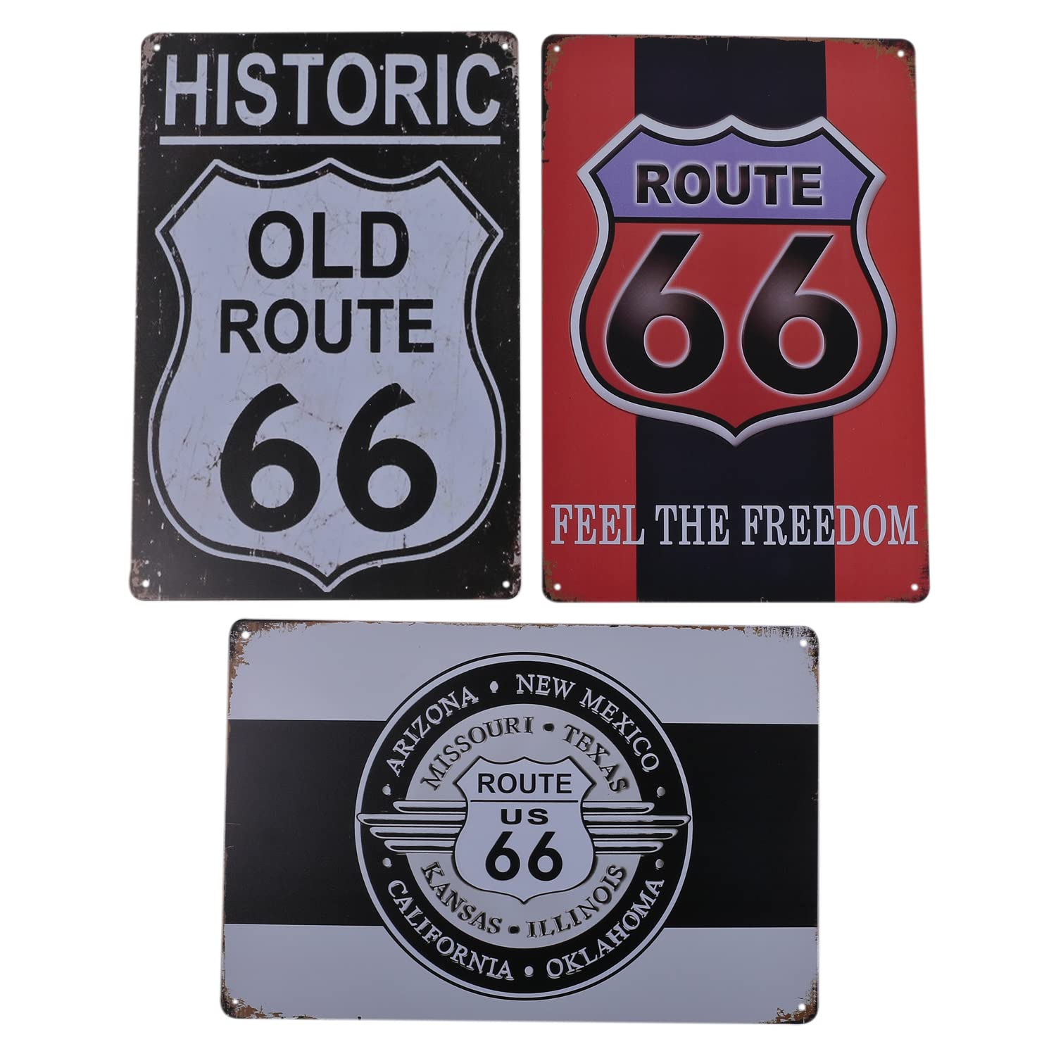 スチールプレート ROUTE66 など 7枚セット 【公式通販】