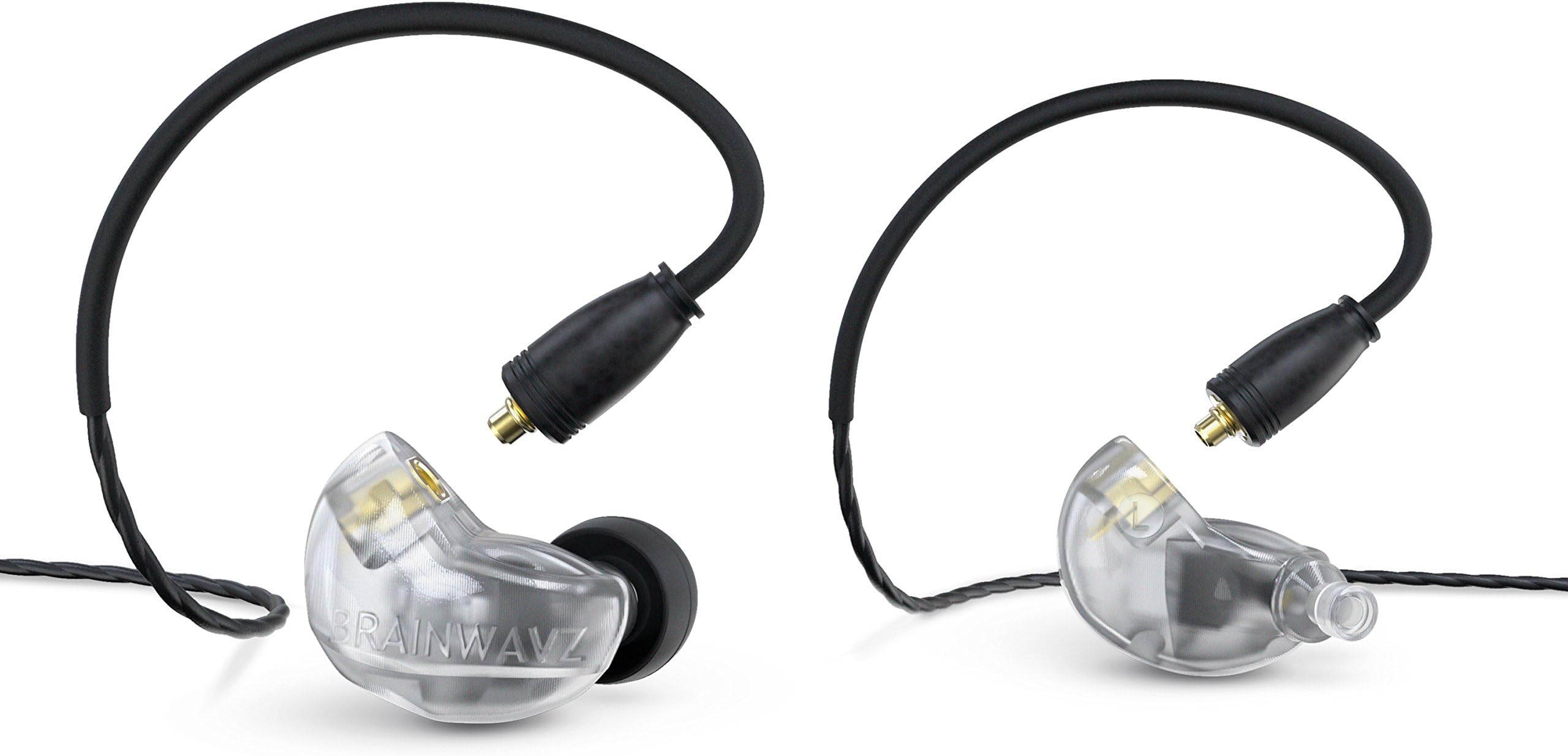 Brainwavz B400 Quad Balanced Armature Pro Reference Monitor Earbud Earphones with Detachable MMCX Cable (Frosty)