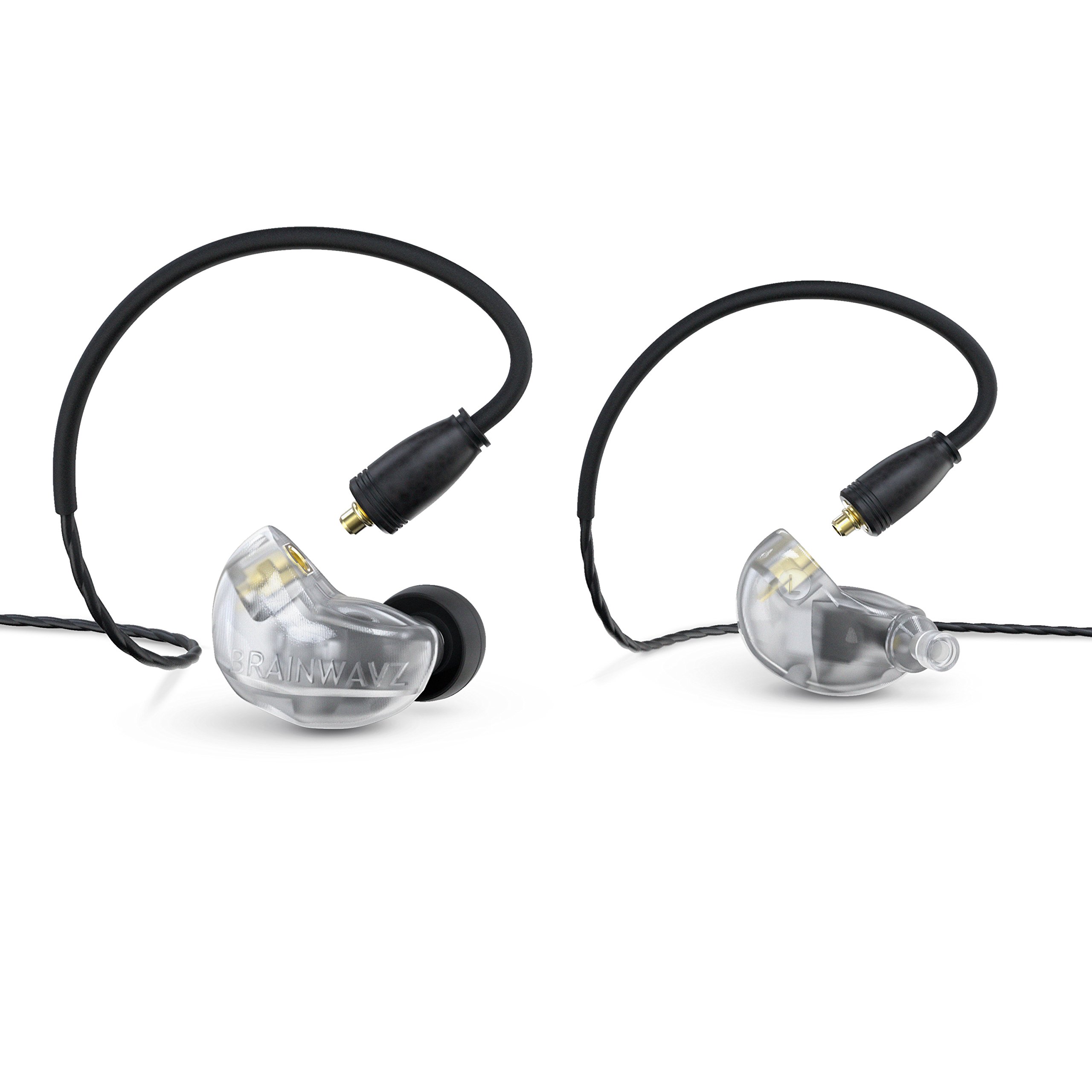 Brainwavz B400 Quad Balanced Armature Pro Reference Monitor Earbud Earphones with Detachable MMCX Cable (Frosty)