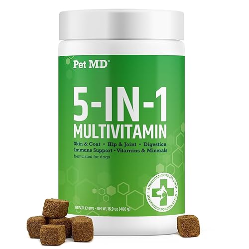Pet MD 5in1 Dog Multivitamin - 30 Essential Vitamins, Minerals