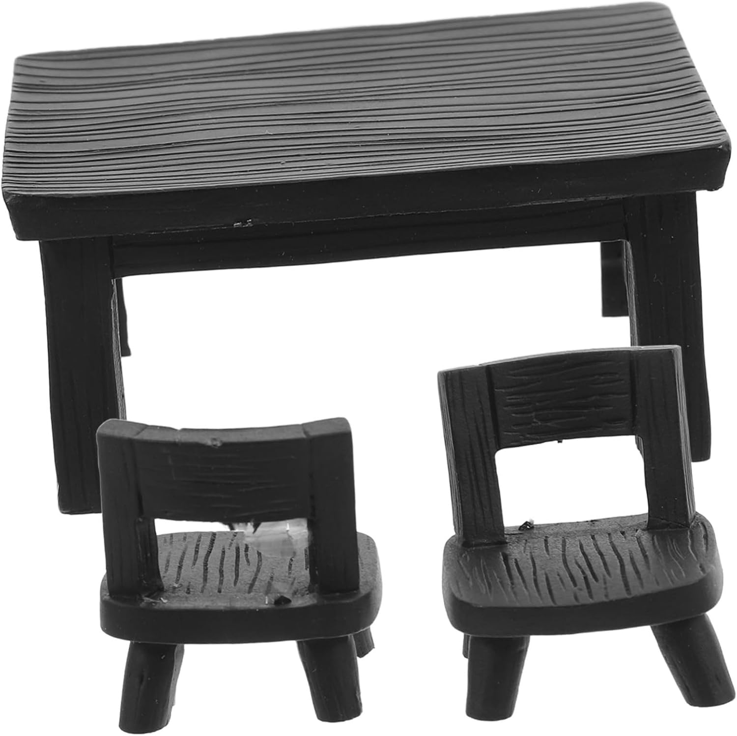 Outanaya Miniature Resin Table and Chairs Dollhouse Decoration Micro Landscape Furniture Easy Setup for Garden Landscaping and DIY Projects Detailed Design for Charming Atmosphere
