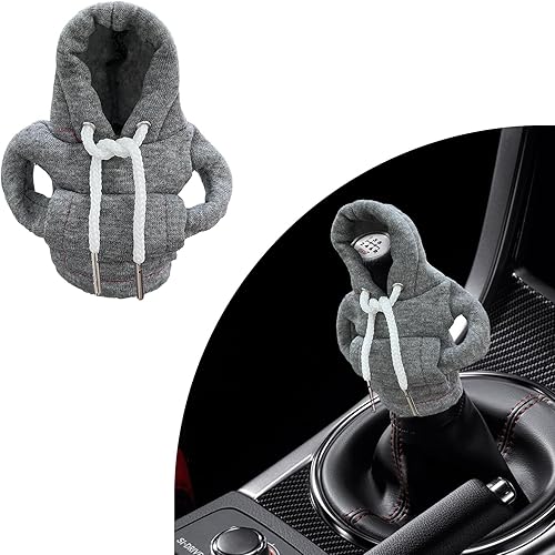 Sudadera con capucha para palanca de cambios de automóvil, divertido suéter cálido para invierno, decoraciones novedosas para interiores de