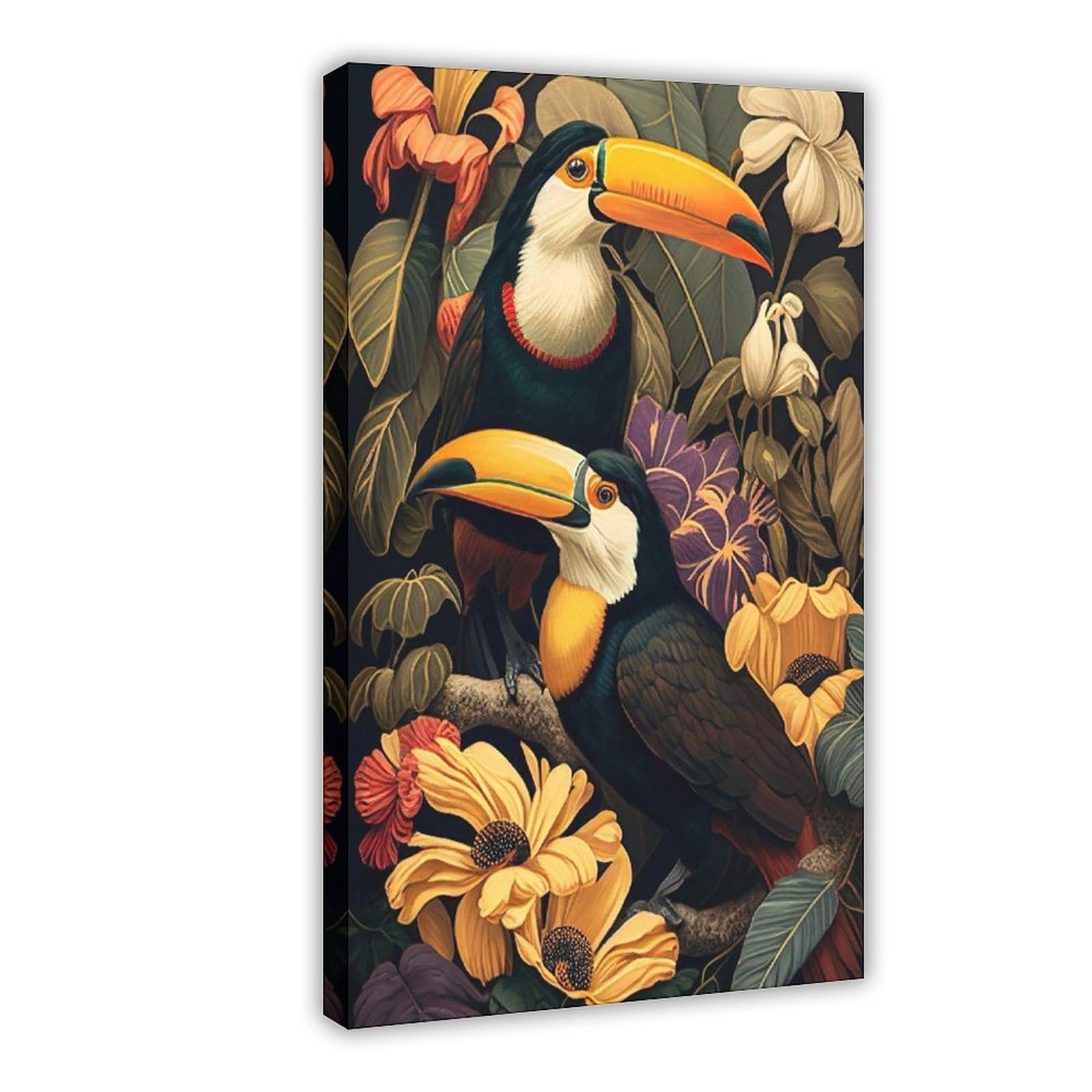 Bareronor Tropical Toucan Canvas Poster for Dorm Room Decor Gift