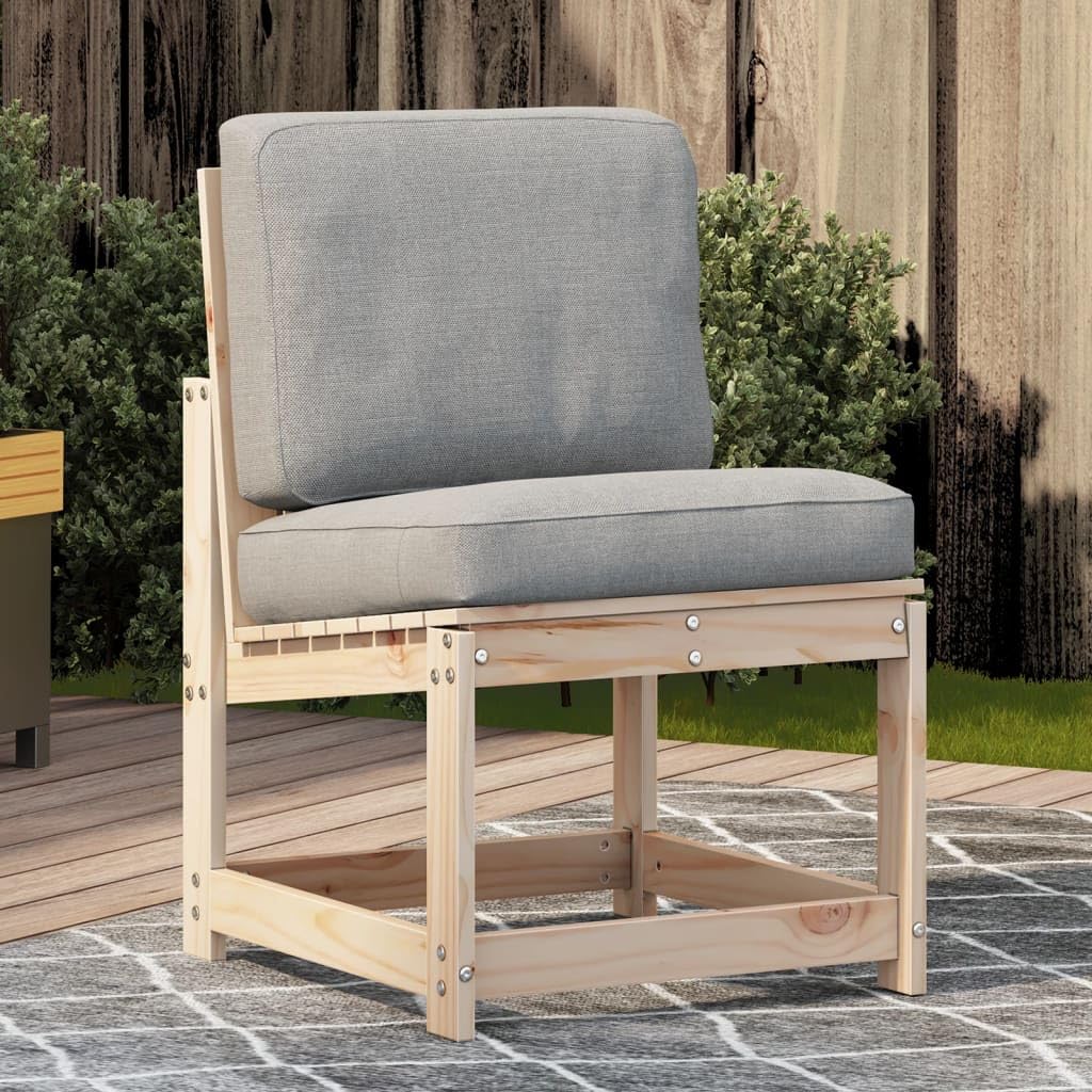 Chaise de jardin en pin massif extérieur pour terrasse et mobilier de balcon en bois