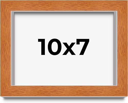 Miniatura 169 de Marco marrón de 18 x 24 pulgadas, marco de madera maciza de nuez de miel, ancho de moldeo de 0.875 pulgadas, profundidad de rabo de 0.875 pulgadas