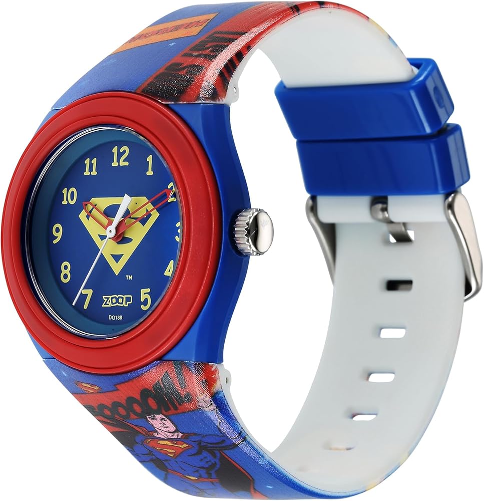 Zoop Justice League Quartz Analog Blue Dial Blue Plastic Strap Zoop Justice League Quartz Analog Blue Dial Blue Plastic Strap