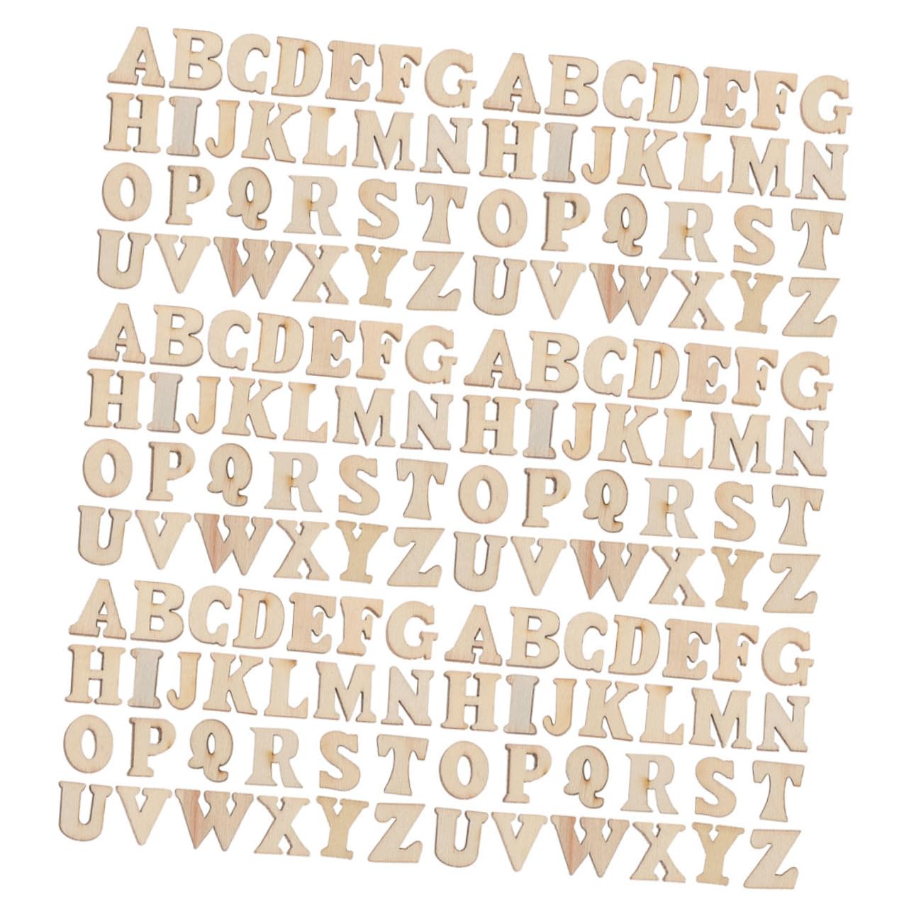 ARTIBETTER 300pcs Wooden Words for Crafts Letters Timber Alphabet Stylish Name Lettering Initial Decoration Home Small Letter y Letter Cutouts Wood Letter for Decor Khaki