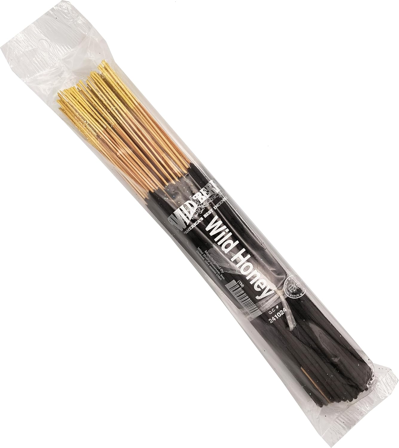 W. Berry Wild Honey Incense Stick Bundle [100 Sticks Per Pack - Brown - 10.5"] - ID#68942