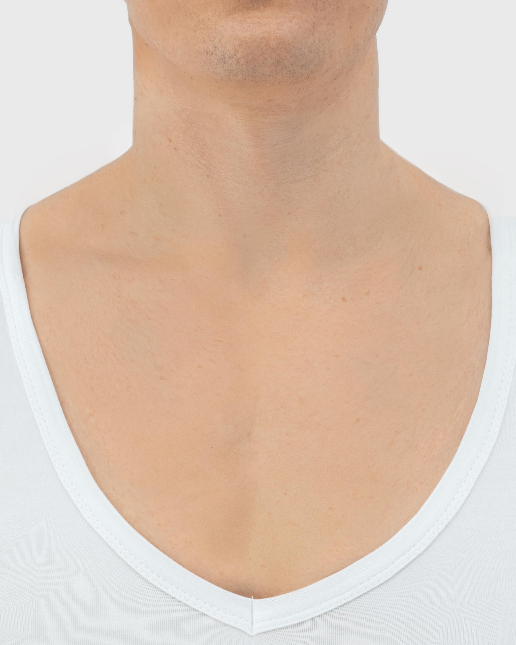 T-Shirt Anti Transpiration - T-Shirt Contre Les Taches de Sueur - Tee Shirt Anti Transpirant - avec ArmPads Pro & Traitement à l'argent - Hommes - Col V Profond