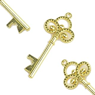 Makhry 50pcs Wedding Favors Skeleton Key Bottle Openers Gifts for Guests Bridal Shower Party Favors for Rustic Wedding Decoration (Antique Gold)