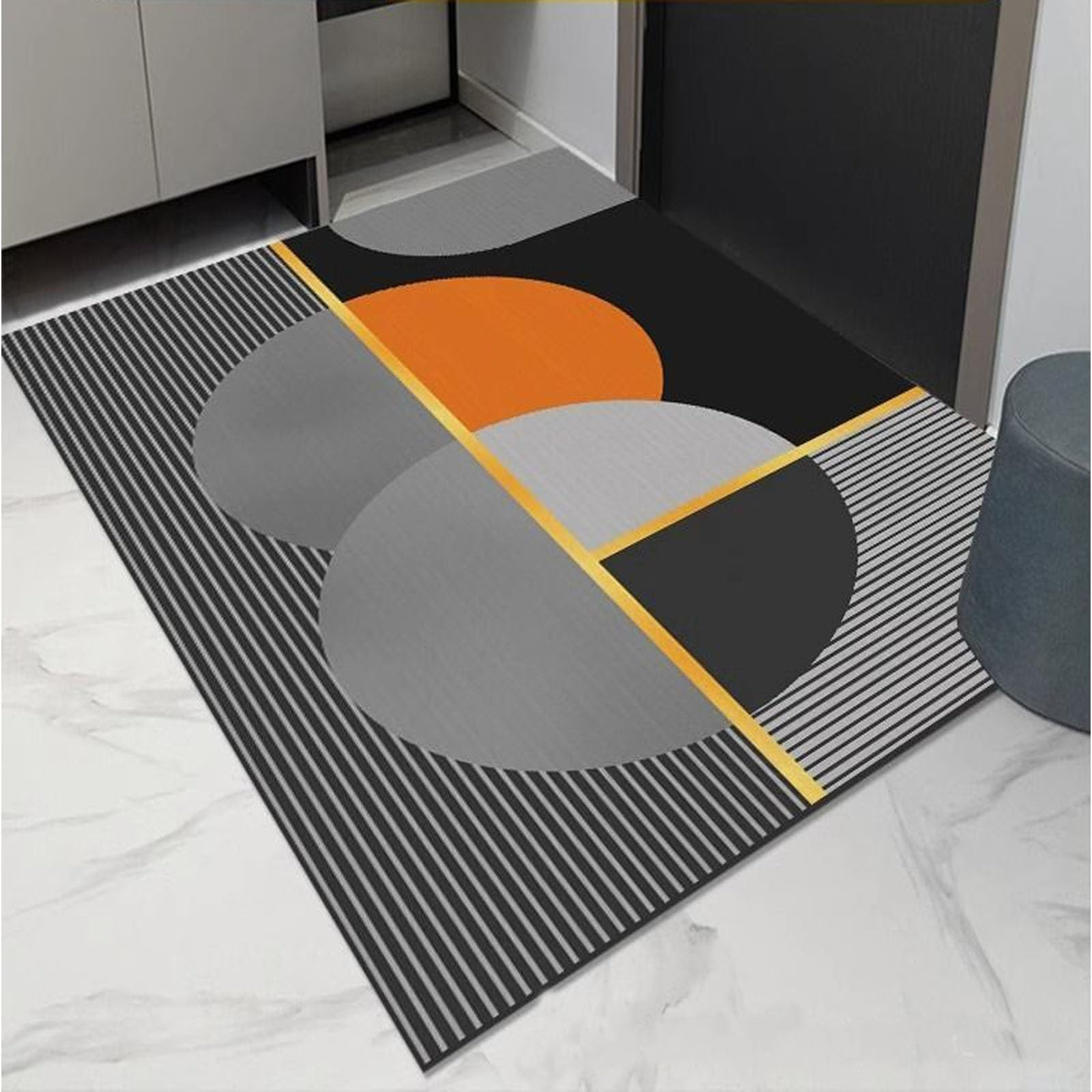 Tappeto a Pelo Corto 100 x 280 cm Morbido e Antiscivolo Tappeto Salotto Moderno Peluche Lavabile Tappeti Antiscivolo per Soggiorno Corridoio Cameretta, 8