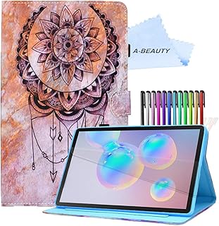 A-BEAUTYケースSamsung Galaxy Tab S6 Lite 10.4 Inch 2020（モデル：SM-P610 / P615）用ケースカバー、スクリーンプロテクター付き[軽量]スタンドカバー、[自動スリープ/スリープ解除]付き...