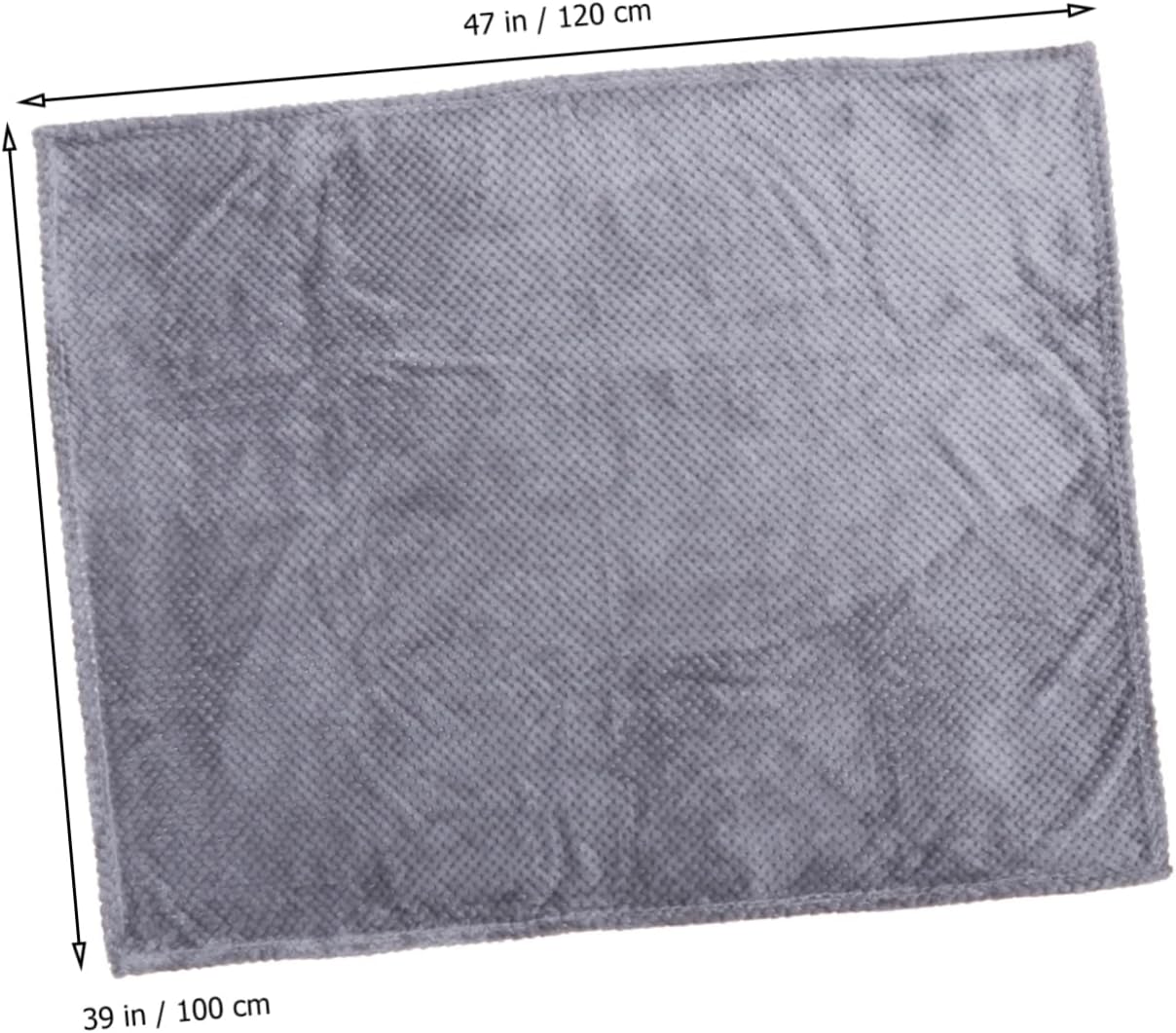 Dog Blanket Soft Bed Cover for Dogs Pet Mat Doggie Blanket Machine Washable Grey