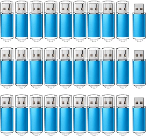 Miniatura 17 de RAOYI Paquete de 10 unidades flash USB de 32 GB USB 2.0 Memory Stick a granel Pulgar Drive Pen Drive Jump Drive-azul Azul 10 piezas,5 unidades de