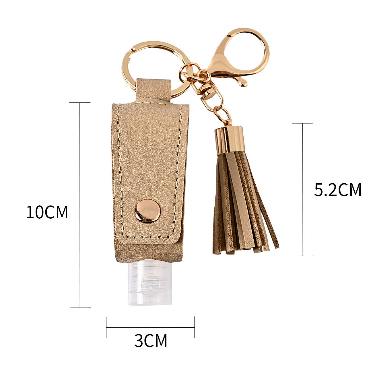 Tragbare Quetschflasche, Schlüsselanhänger, nachfüllbar, Handdesinfektionsmittel, ätherisches Öl für Händedesinfektionsmittel, Reiseartikel, Reisen, Outdoor-Aktivitäten, Schule, 4 Stück
