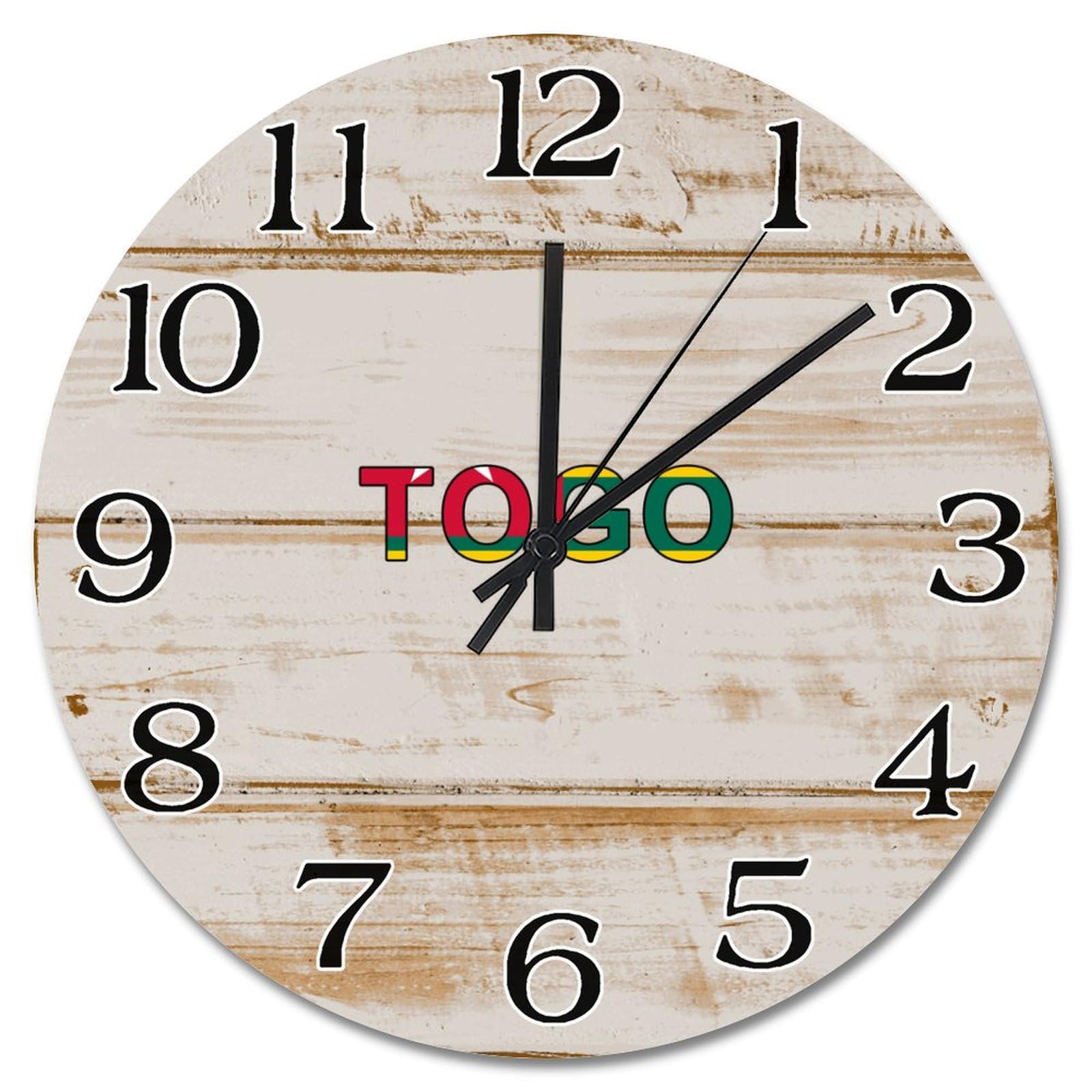 Horloge murale Togo silencieuse pour créer une ambiance Farmhouse unique