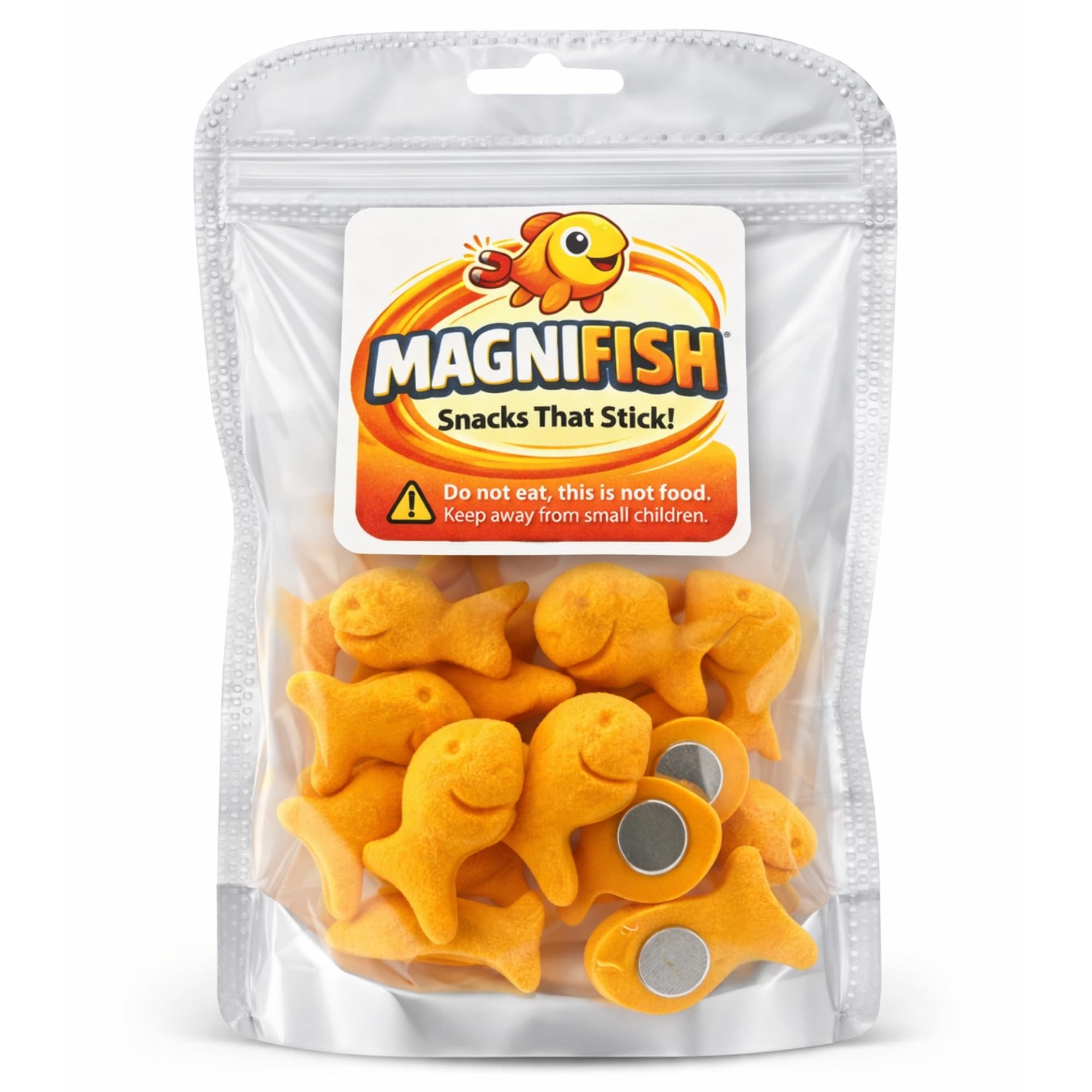 Aimants de réfrigérateur Goldfish en résine avec forte fixation pour cuisine