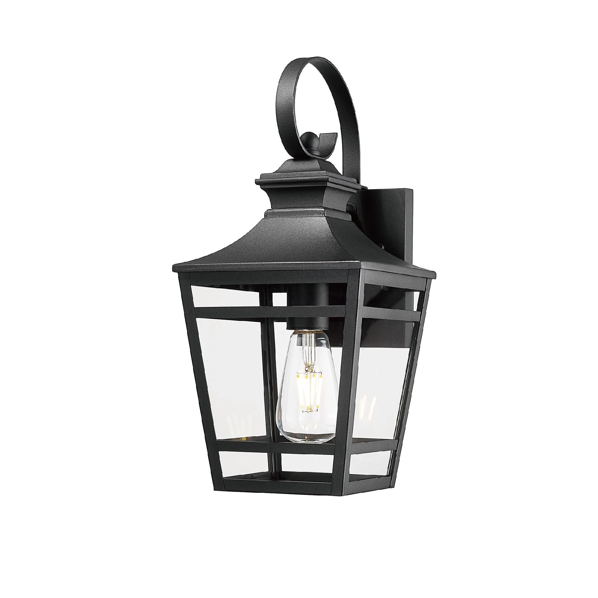 VDOQTLJT Illuminate Outdoor Spaces with Large Waterproof Wall Lights 16.5 Inch Sconces for Porch Garage and Patio Black 2 Pack