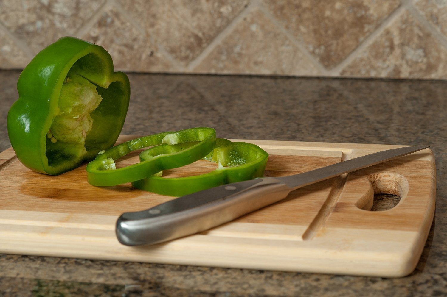 Organic Bamboo Cutting Board 3PC Set, Heim Concept Various Convenient Sizes Eco- Friendly Bamboo Premium Wood Chopping Board With Drip Groove by Heim Concept