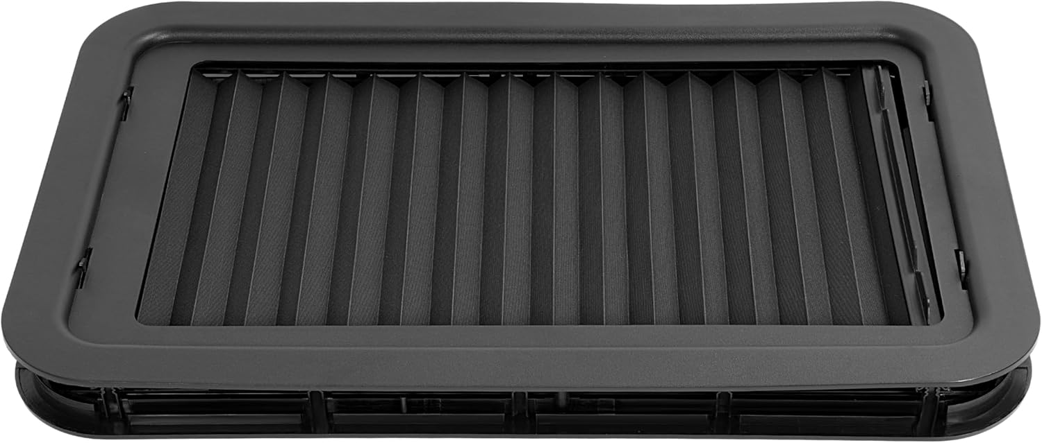 ALMULOO 806621 RV Window, 12" W x 21" RV Entry Door Window With Low-profile Shade for Cargo Travel Trailer, Camper, Motorhomes