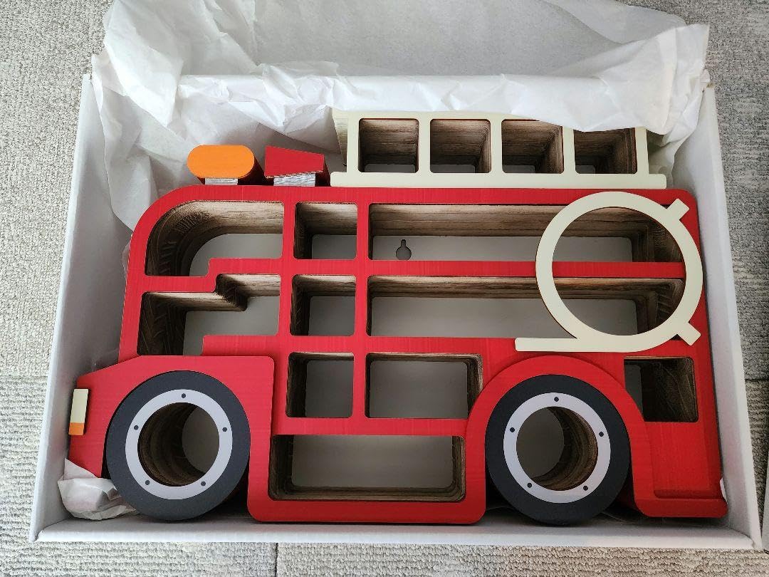 Amazon.co.jp: トミ ウッドガレージ収納 消防車 : おもちゃ