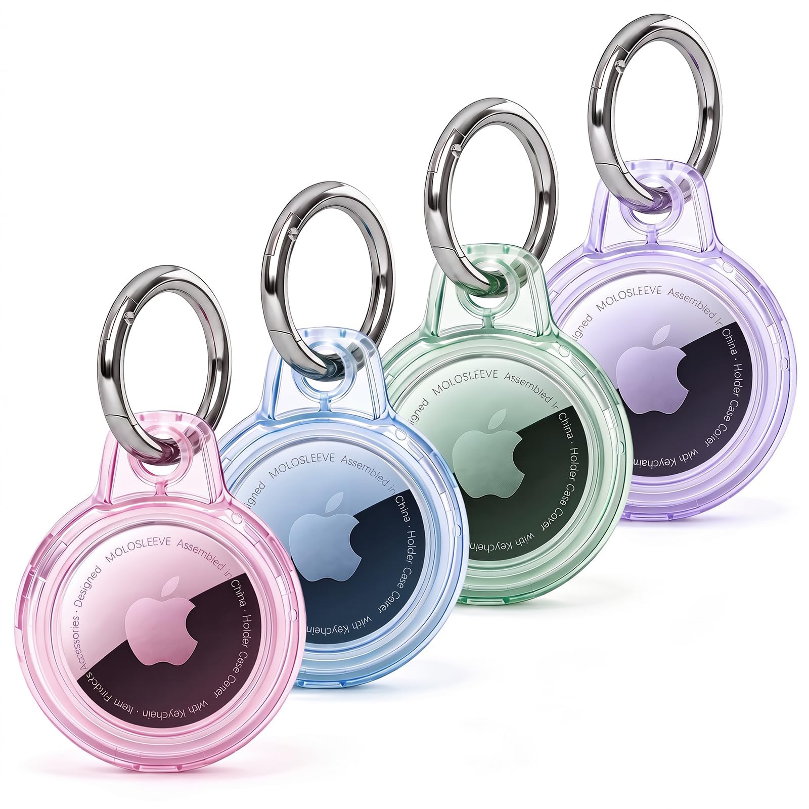 MOLOSLEEVE Waterproof Holder for AirTag 2nd &amp; 1st Generation, Multicolor