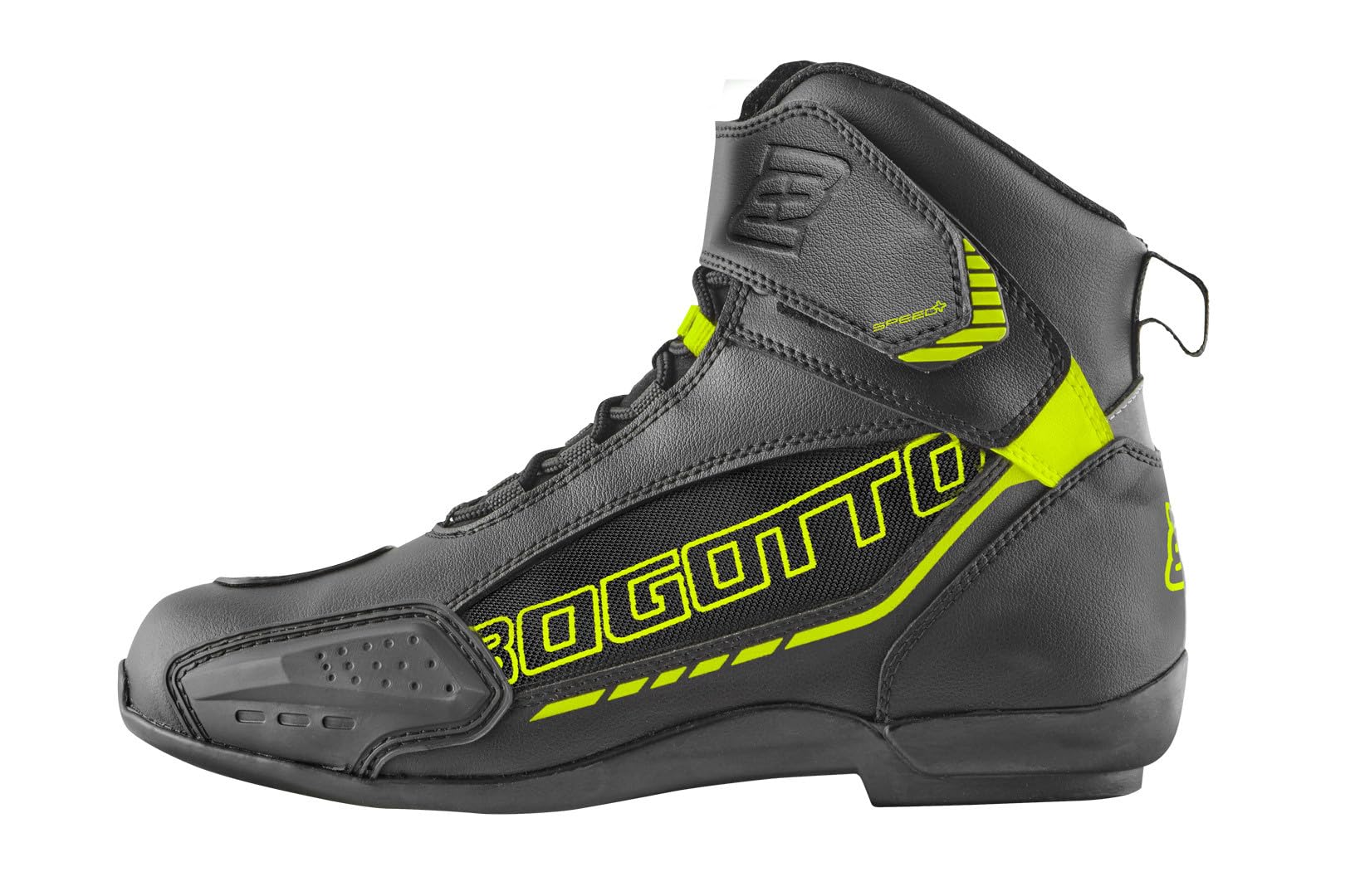 Bogotto GPX Buty motocyklowe, czarny/żółty odblaskowy, 37