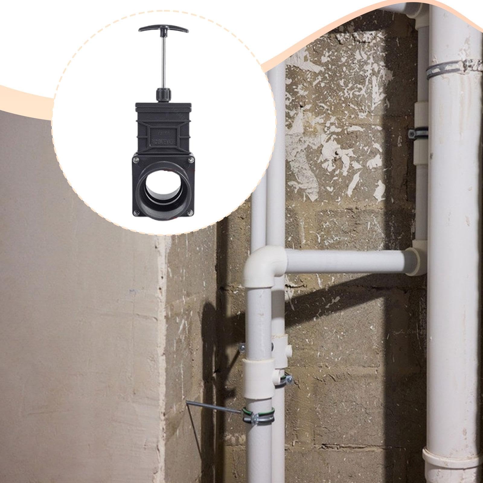 Válvula Deslizante de UPVC, Válvula de Cierre de Tuberías, Válvula de Drenaje Industrial, Accesorios de Montaje, Material para Aplicaciones T, Dn65