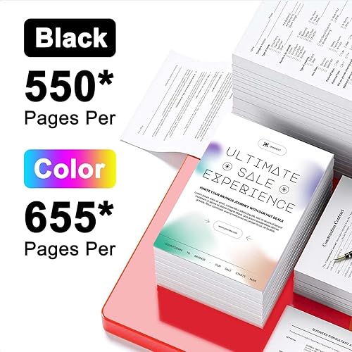 Miniatura 3 de PGI-225 CLI-226 - Cartuchos de tinta (6 unidades, PGBK BK C Y M) compatibles con PGI225 CLI226 Reemplazo de color para Canon 225 226 Cartucho de