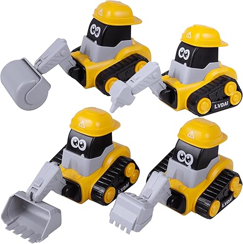 Miniatura 3 de Vehículo de construcción Juguete de ingeniería de vehículos Tipo de prensa Coche de juguete Coche de empuje de juguete Inercia Coche deslizante Caja