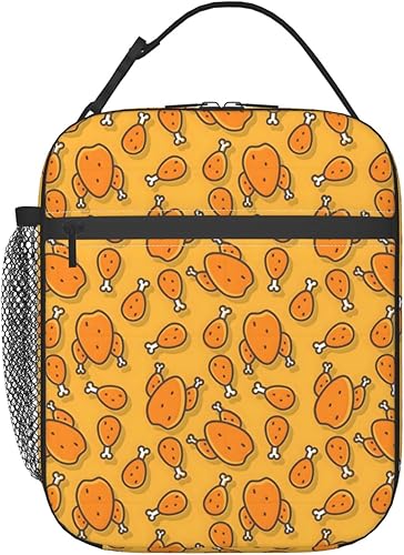 Miniatura 14 de Bolsa de almuerzo para mujeres y hombres, lonchera aislada, reutilizable, a prueba de fugas, para oficina, trabajo, playa o viajes Hamburguesas y