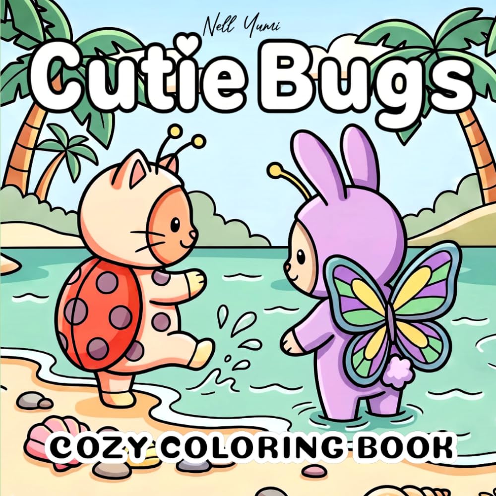 Cutie Bugs: Cozy Coloring Book For Adults and Teens (Whimsical Cuties Coloring)