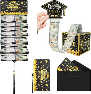 2026 Graduation Money Holder for Cash Gift & Graduation Money Box, Grad Moneys Holder with Envelope, Grad Surprise Moneys Box for Cash Regalos De GraduacióN 2026 for College High School Congrat Grads